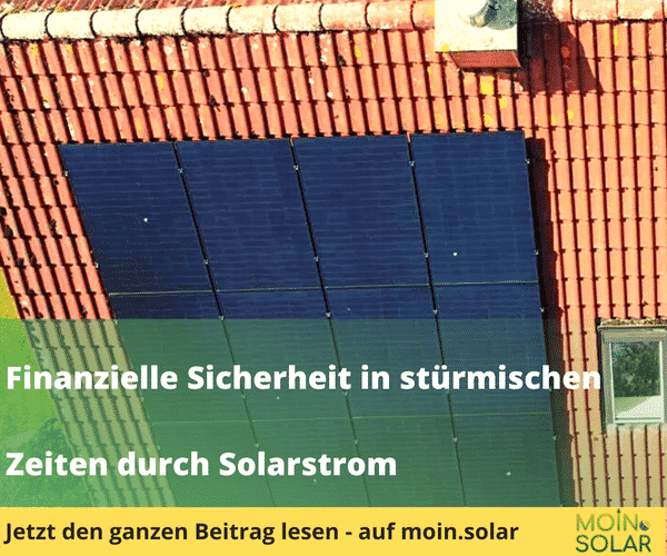 Solarstrom Finanzen